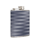 抽象芸術幾何学白黒パターモダンン フラスク (右)