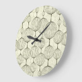 抽象芸術幾何学的でシームレスな背景パターン。 ラージ壁時計 (傾斜)