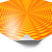 抽象芸術幾何学的な太陽のようなパターン フォトプリント            (角)