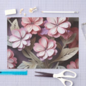 抽象芸術幾何学的な花 薄葉紙 (クラフト)