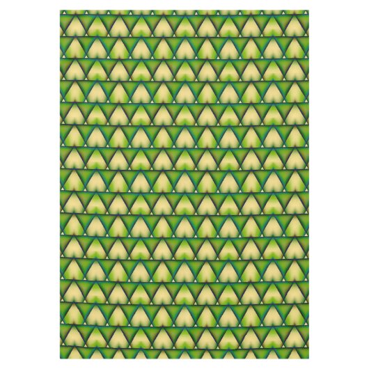 抽象芸術幾何学的に緑のテクスチャテーブルクロス テーブルクロス (正面)