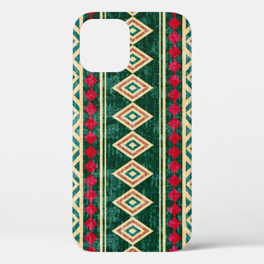 抽象芸術幾何学的アフリカスタイルパターン Case-Mate iPhoneケース (裏面)