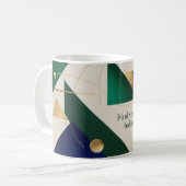 抽象芸術幾何学的アモダンートのコーヒーカップ コーヒーマグカップ (正面左)