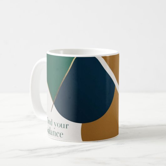 抽象芸術幾何学的アモダンートのコーヒーカップ コーヒーマグカップ (正面左)