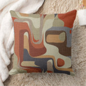 抽象芸術幾何学的アートエレガントシームレモダンス クッション (ブランケット)