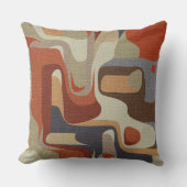 抽象芸術幾何学的アートエレガントシームレモダンス クッション (正面)