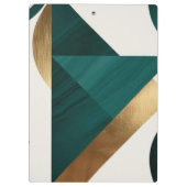 抽象芸術幾何学的アートモダンポスターミニマル クリップボード (裏面)