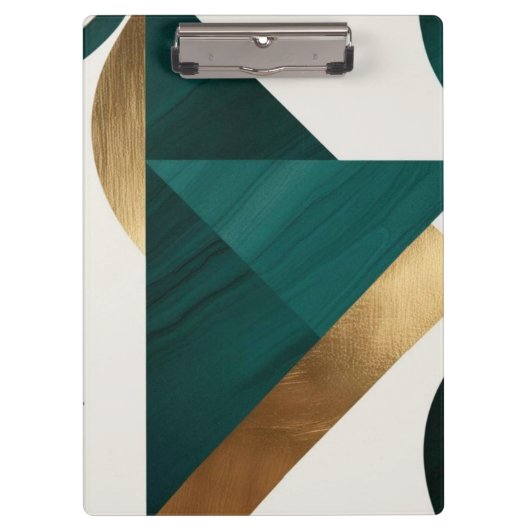 抽象芸術幾何学的アートモダンポスターミニマル クリップボード (正面)