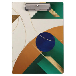 抽象芸術幾何学的アートモダンポスターミニマル クリップボード