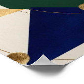 抽象芸術幾何学的アートモダンポスターミニマル ポスター (角)