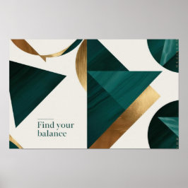 抽象芸術幾何学的アートモダンポスターミニマル ポスター