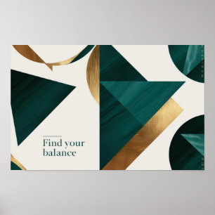 抽象芸術幾何学的アートモダンポスターミニマル ポスター