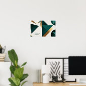 抽象芸術幾何学的アートモダンポスターミニマル ポスター (ホームオフィス)