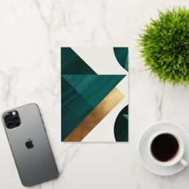 抽象芸術幾何学的アートモダンポスターミニマル 箔グリーティングカード