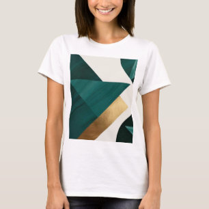 抽象芸術幾何学的アートモダンポスターミニマル Tシャツ