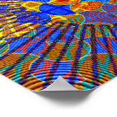 抽象芸術幾何学的アートワーク ポスター (角)