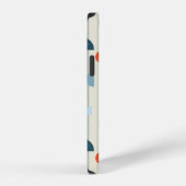 抽象芸術幾何学的インスパイア継ぎ目なしパターン iPhoneケース (右側面)