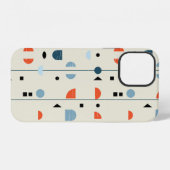 抽象芸術幾何学的インスパイア継ぎ目なしパターン iPhoneケース (裏面横)