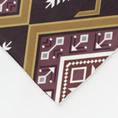 抽象芸術幾何学的エスニック、壁紙デザイン。 フリースブランケット (角)