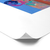 抽象芸術幾何学的コラージュ ポスター (角)