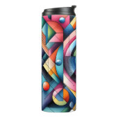 抽象芸術幾何学的サーマルタンブラー タンブラー (回転左)