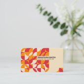 抽象芸術幾何学的シェイプズバウハウス 名刺 (スタンド正面)