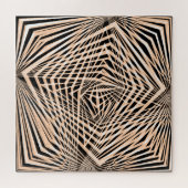 抽象芸術幾何学的シームレスデザイン ジグソーパズル (横)