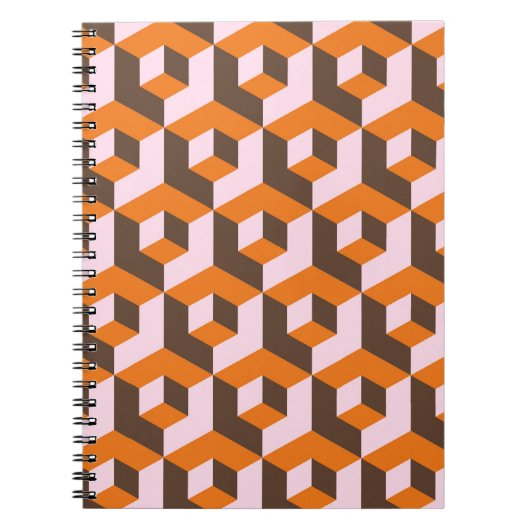 抽象芸術幾何学的シームレスデザイン。 ノートブック (正面)