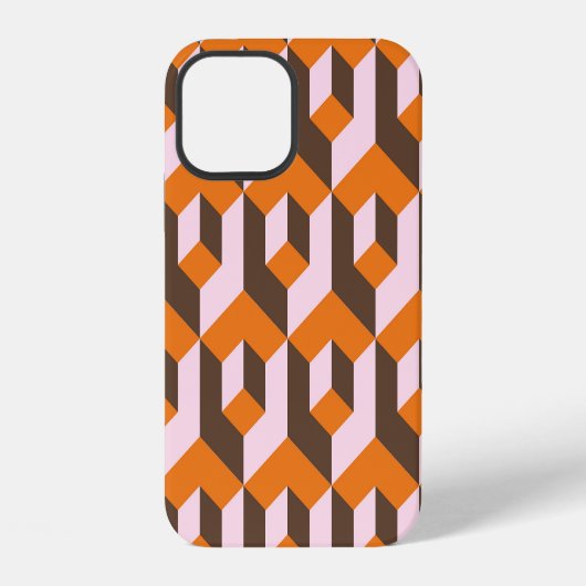 抽象芸術幾何学的シームレスデザイン。 iPhoneケース (裏面)