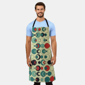 抽象芸術幾何学的シームレスパターンデザイン。 エプロン (着用した状態)