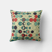 抽象芸術幾何学的シームレスパターンデザイン。 クッション (裏面)