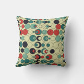 抽象芸術幾何学的シームレスパターンデザイン。 クッション (裏面)