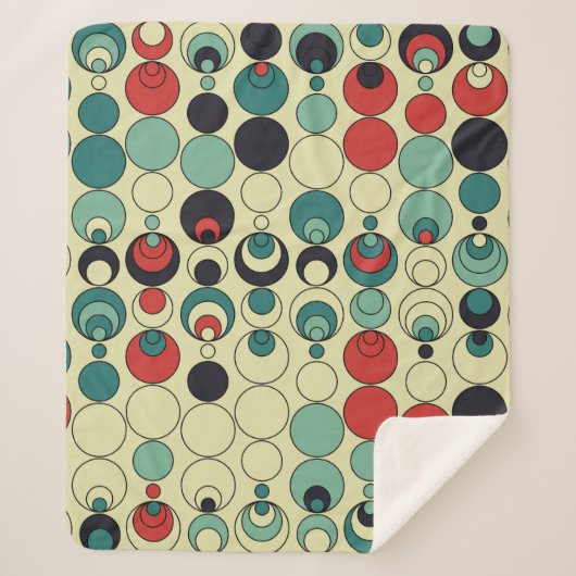 抽象芸術幾何学的シームレスパターンデザイン。 シェルパブランケット (正面)