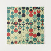 抽象芸術幾何学的シームレスパターンデザイン。 タペストリー (正面(横))