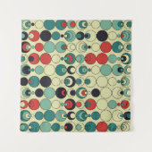 抽象芸術幾何学的シームレスパターンデザイン。 タペストリー (正面)