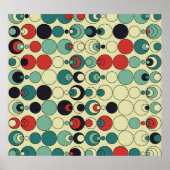 抽象芸術幾何学的シームレスパターンデザイン。 ポスター (正面)