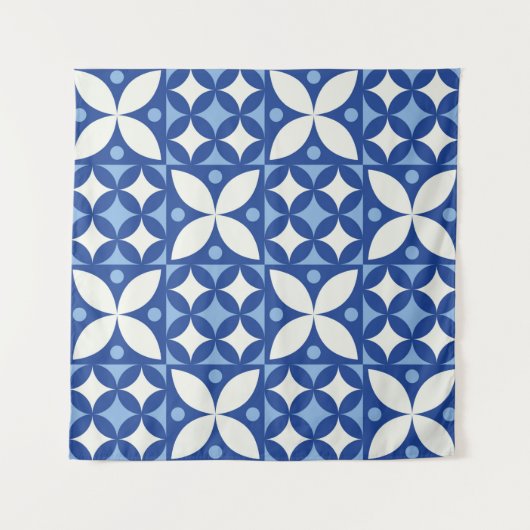 抽象芸術幾何学的シームレスパターン タペストリー (正面)