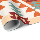 抽象芸術幾何学的シームレスパターン，先住民アメリカ ラッピングペーパー (ロールコーナー)