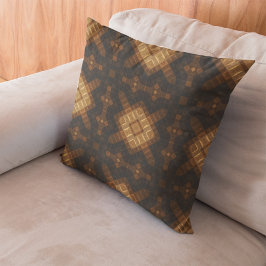 抽象芸術幾何学的シームレス先住民パターン クッション