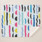 抽象芸術幾何学的シームレス装飾パターン  シェルパブランケット (正面(横))