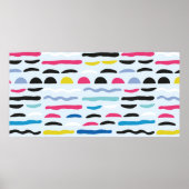 抽象芸術幾何学的シームレス装飾模様 ポスター (正面)