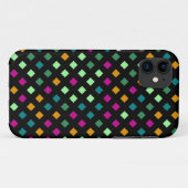 抽象芸術幾何学的ダイヤモンド |レトロモダンマス Case-Mate iPhoneケース (裏面(横))
