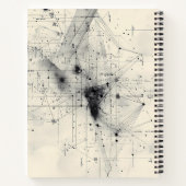 抽象芸術幾何学的デザインノート ノートブック (裏面)