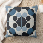 抽象芸術幾何学的デザイン（円形および線形） クッション (ブランケット)