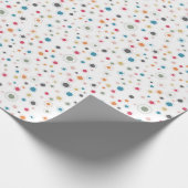 抽象芸術幾何学的デザイン(線と点) ラッピングペーパー (角)