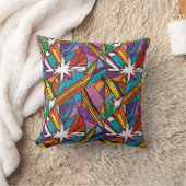 抽象芸術幾何学的デジタルパターンデザイン25 クッション (ブランケット)