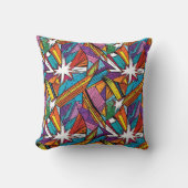 抽象芸術幾何学的デジタルパターンデザイン25 クッション (正面)
