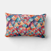 抽象芸術幾何学的デジタルパターン29 – 枕 (裏面)