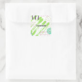 抽象芸術幾何学的ドードル スクエアシール (バッグ)