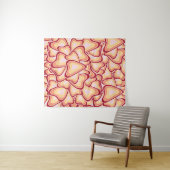 抽象芸術幾何学的ハートパターン タペストリー (インサイチュ(横))